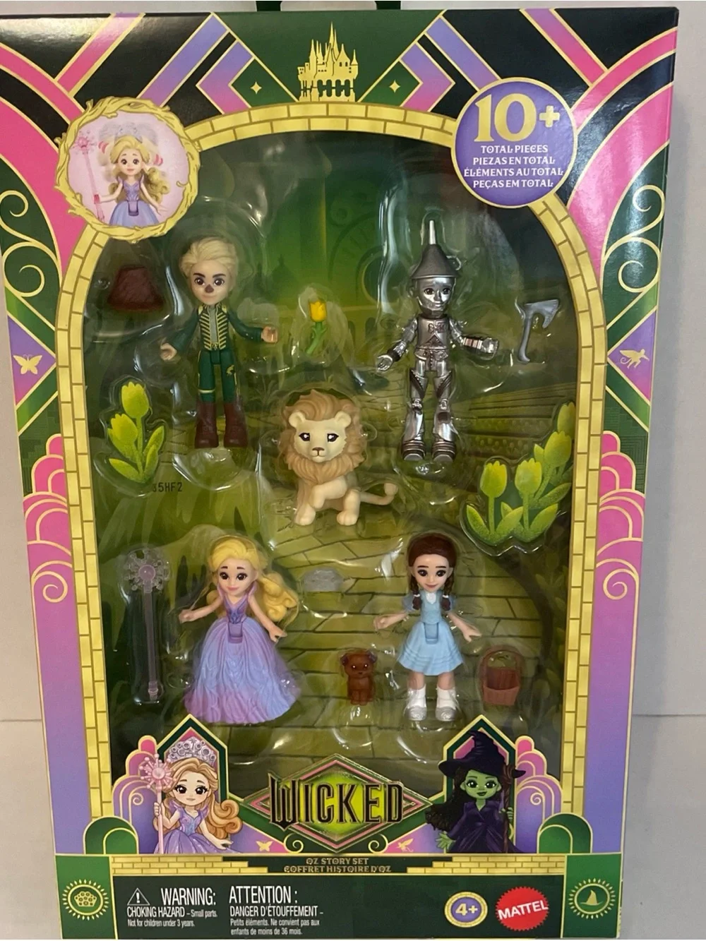 NIB Wicked 2025 Oz Story Set Mattel figure Set Small Doll. 10+ Pieces. Sealed.